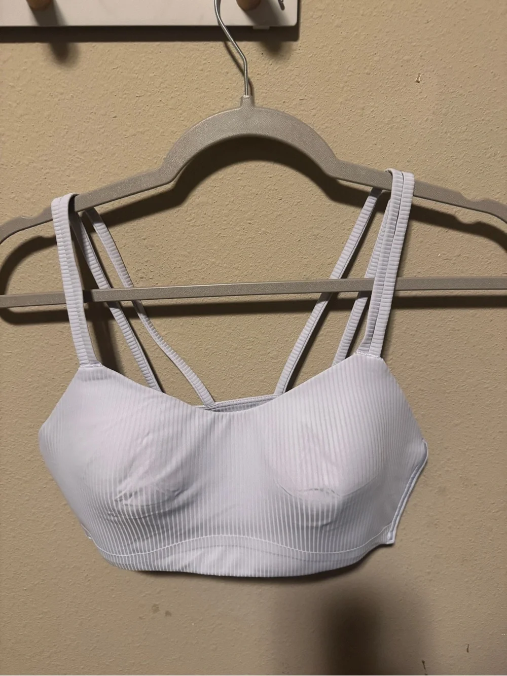 Seamless Lite Blue Ribbed Bralette - Women Lululemon Like a Cloud